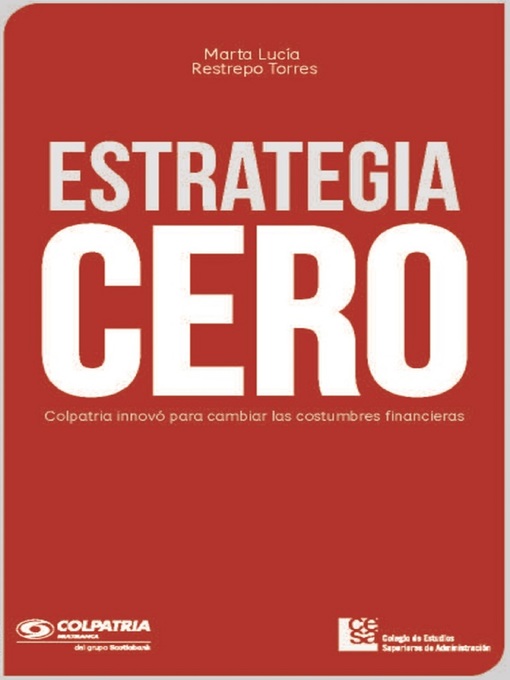 Title details for Estrategia CERO by Marta Lucía Restrepo Torres - Wait list